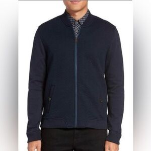 Ted Baker Men’s Bruno quilted bomber sweater jacket size 6